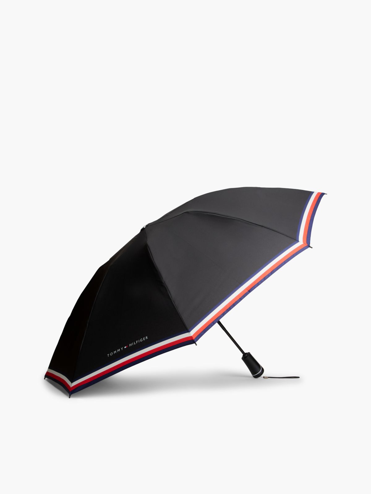 Signature Stripe Umbrella — Black Corp Stripe