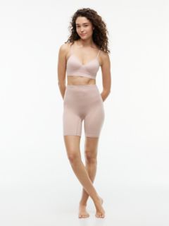 Tommy Logo Seamless Bralette — Balanced Beige 2