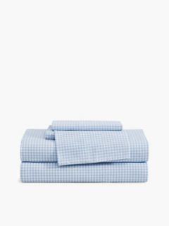 Check Print Sheet Set — White/ Blue 1