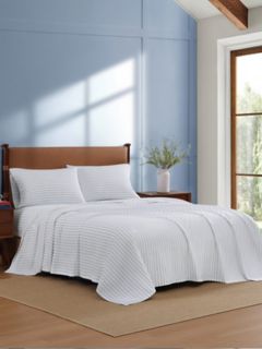 Summer Stripe Print Sheet Set — White/Multi 4