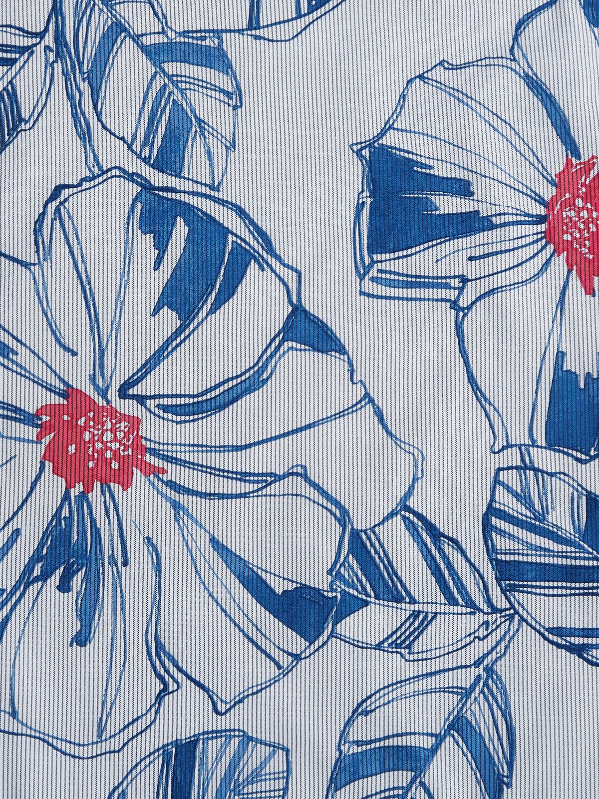 Tropical Print Comforter Set — Dream Blue