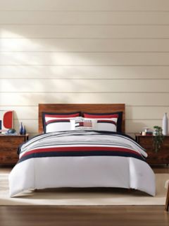 Classic Stripe Duvet Set — White/Multi 5