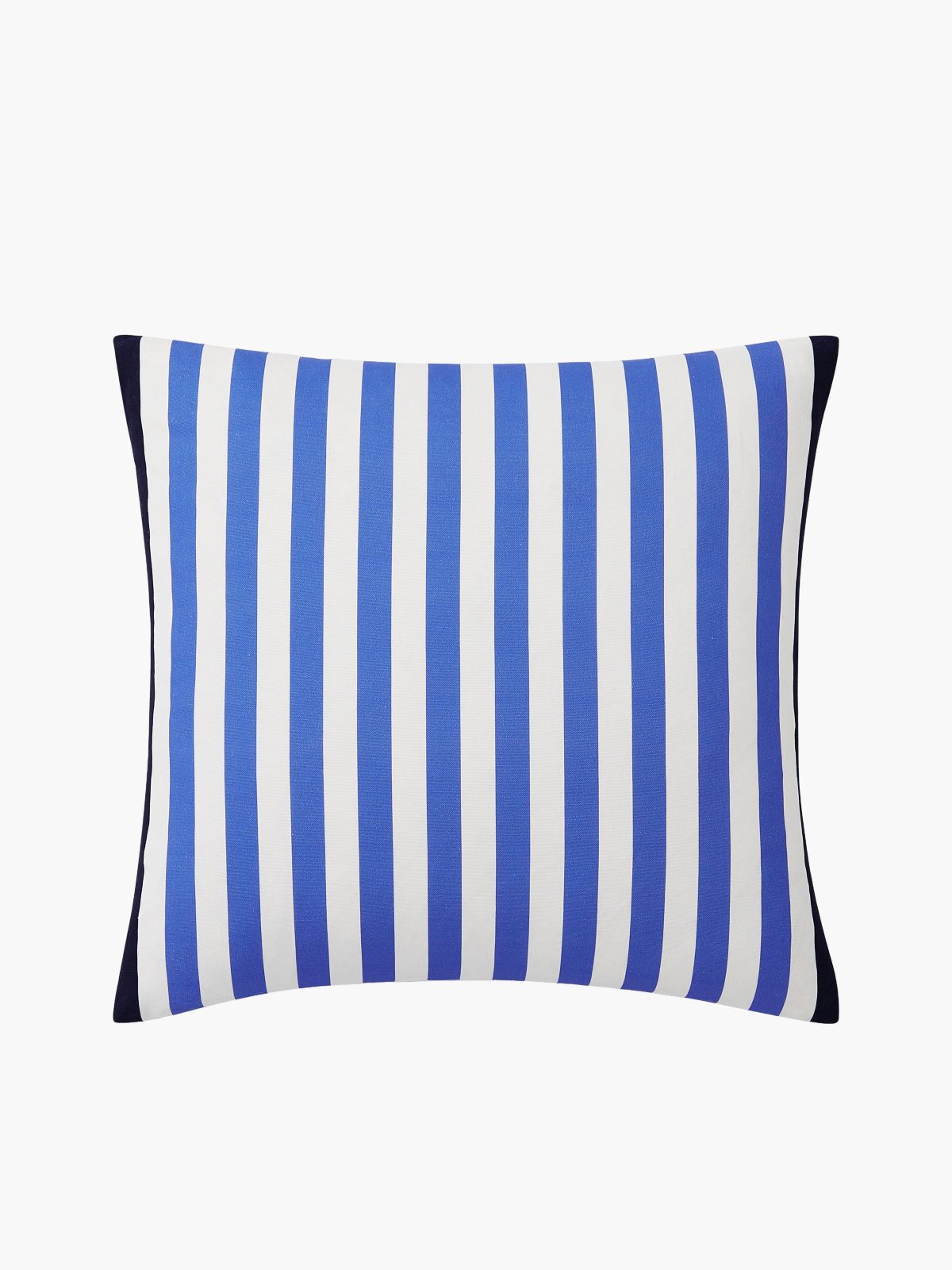 Striped TH Monogram Logo Pillow — Ultra Blue/Red