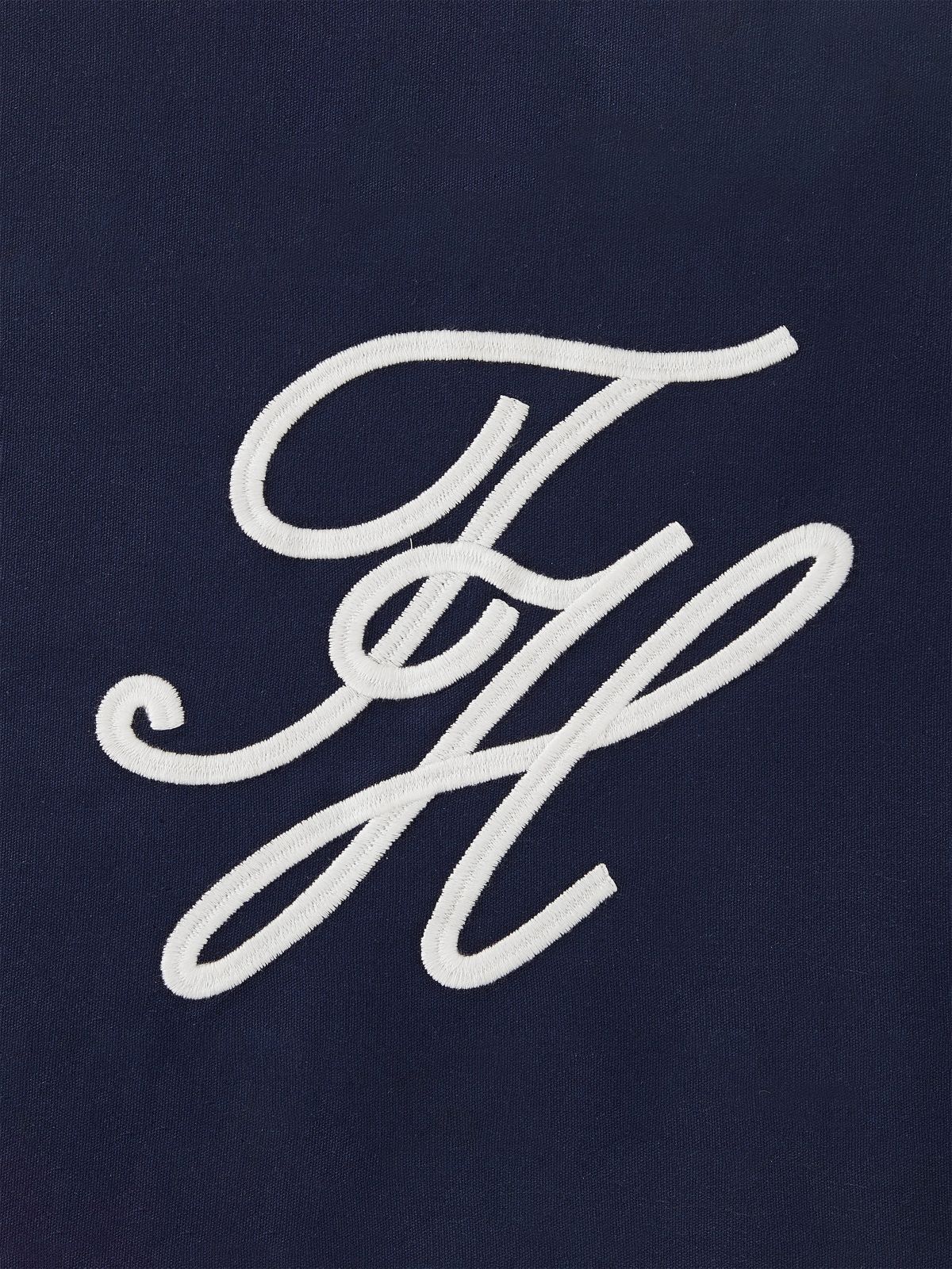 Contrast TH Monogram Logo Pillow — Core Navy