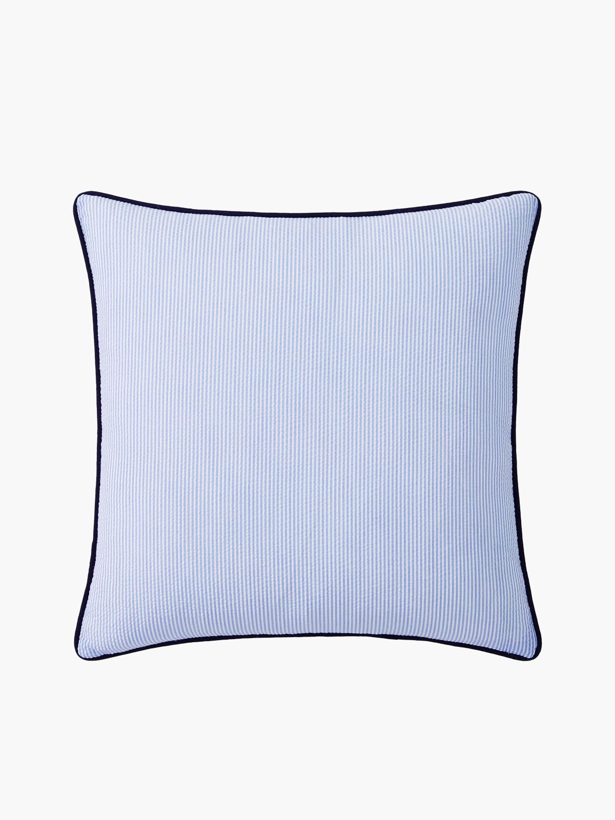 Allover TH Monogram Logo Pillow — Deep Blue