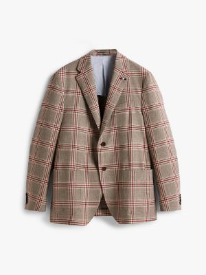 Мужские пиджаки Tommy Hilfiger Glen Plaid Wool-Blend Blazer — фото 5