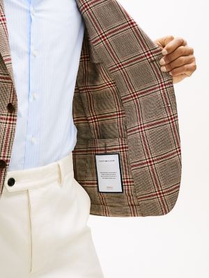 Мужские пиджаки Tommy Hilfiger Glen Plaid Wool-Blend Blazer — фото 3