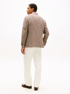 Мужские пиджаки Tommy Hilfiger Glen Plaid Wool-Blend Blazer — фото 4