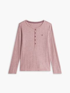 Henley T-Shirt & Pant Sleep Set — Rose Brown 5