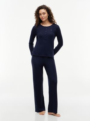 Henley T-Shirt & Pant Sleep Set, SKY CAPTAIN