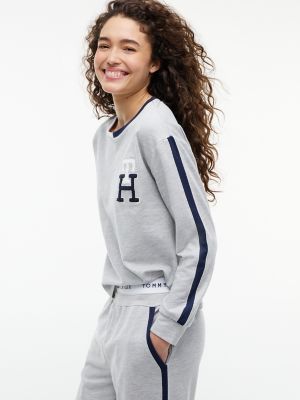 Женские свитеры Tommy Hilfiger Cropped Pullover & Pant Sleep Set — фото 2