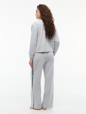Женские свитеры Tommy Hilfiger Cropped Pullover & Pant Sleep Set — фото 4