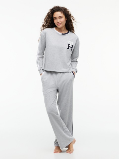Женские свитеры Tommy Hilfiger Cropped Pullover & Pant Sleep Set