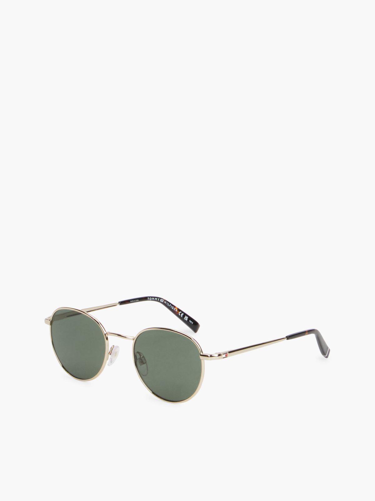 Pantos Frame Metal Sunglasses — Dark Yellow