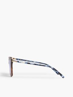 Cat-Eye Tortoise Acetate Sunglasses — Brown 2