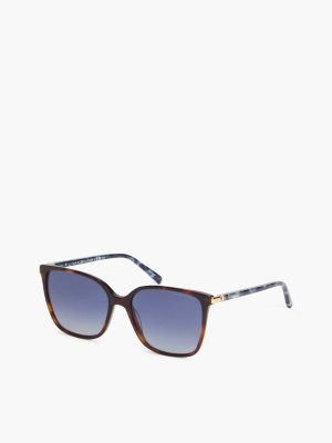 Cat-Eye Tortoise Acetate Sunglasses, Brown