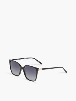 Cat-Eye Acetate Sunglasses, Black