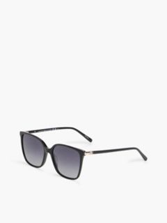 Cat-Eye Acetate Sunglasses — Black 1