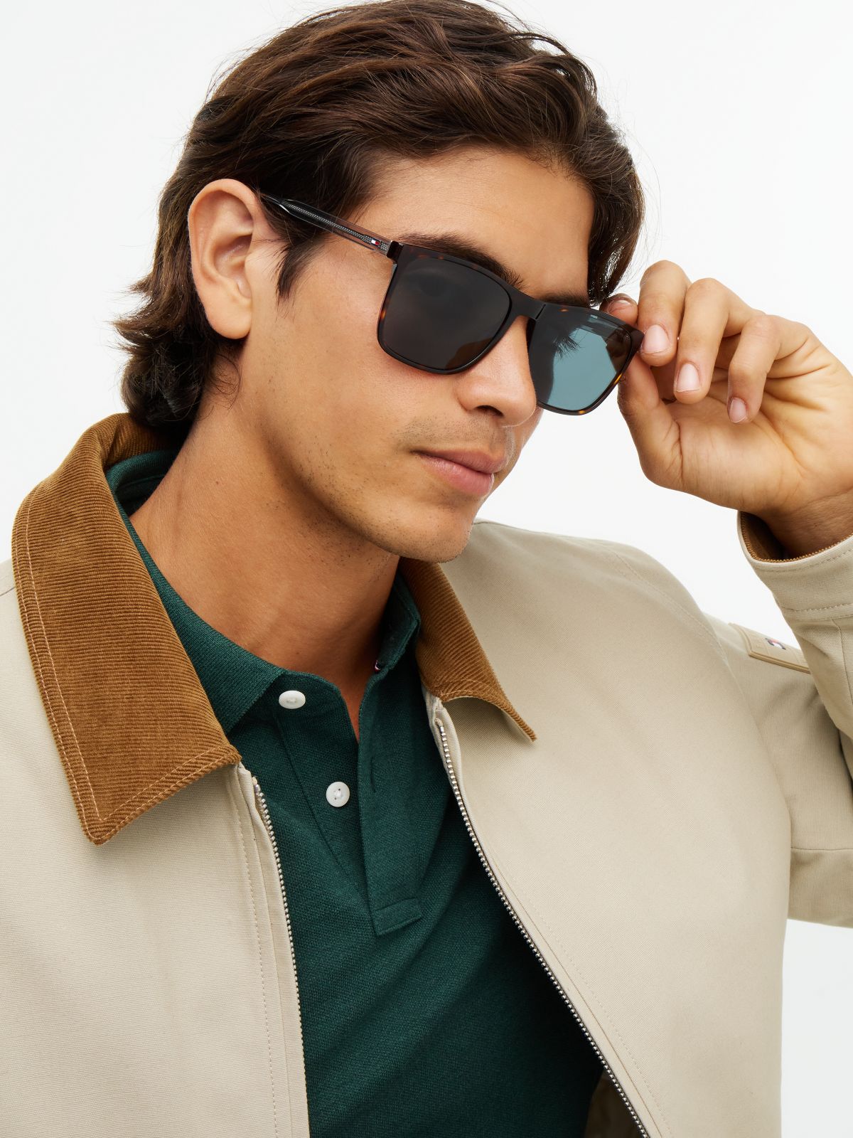 Classic Rectangular Frame Sunglasses — Havana