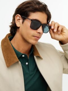 Classic Rectangular Frame Sunglasses — Havana 3