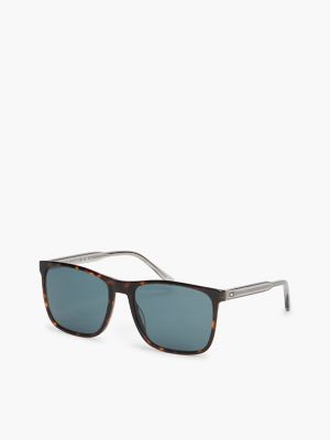 Classic Rectangular Frame Sunglasses, Havana