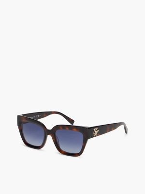 Bold Butterfly Frame Sunglasses, Havana