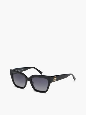 Bold Butterfly Frame Sunglasses, Black