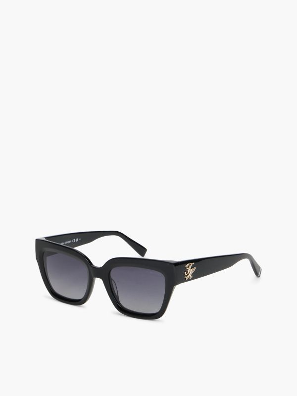 Bold Butterfly Frame Sunglasses — Black