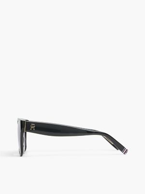 Женские солнцезащитные очки Tommy Hilfiger Butterfly Frame, цвет: Чёрный — фото 2