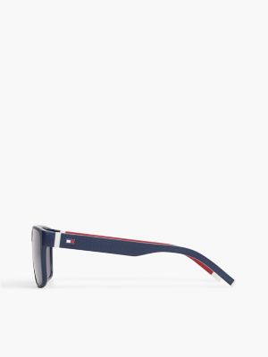 Мужские солнцезащитные очки Tommy Hilfiger Sporty Rectangular Frame Sunglasses, цвет: Синий — фото 2