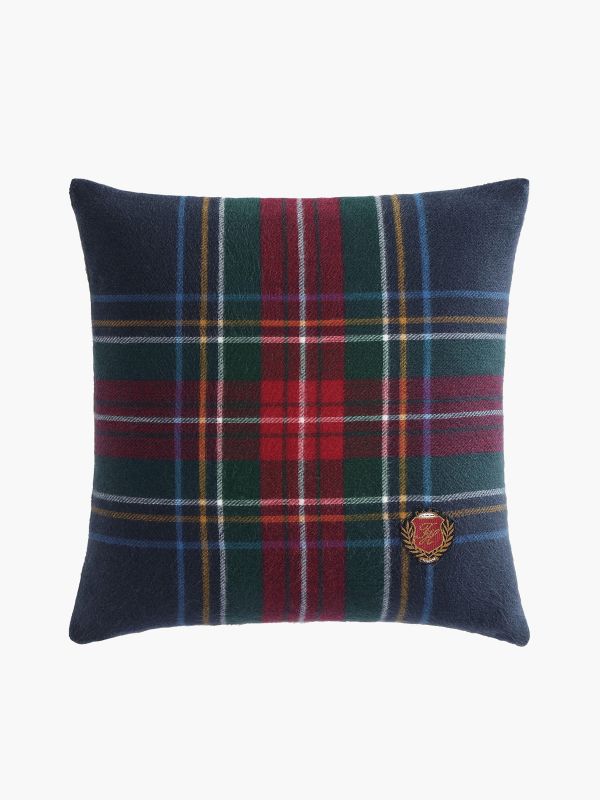 Classic Tartan Pillow — Core Navy