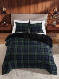 Black Watch Chenille Bed-In-A-Bag Set — Core Navy 5