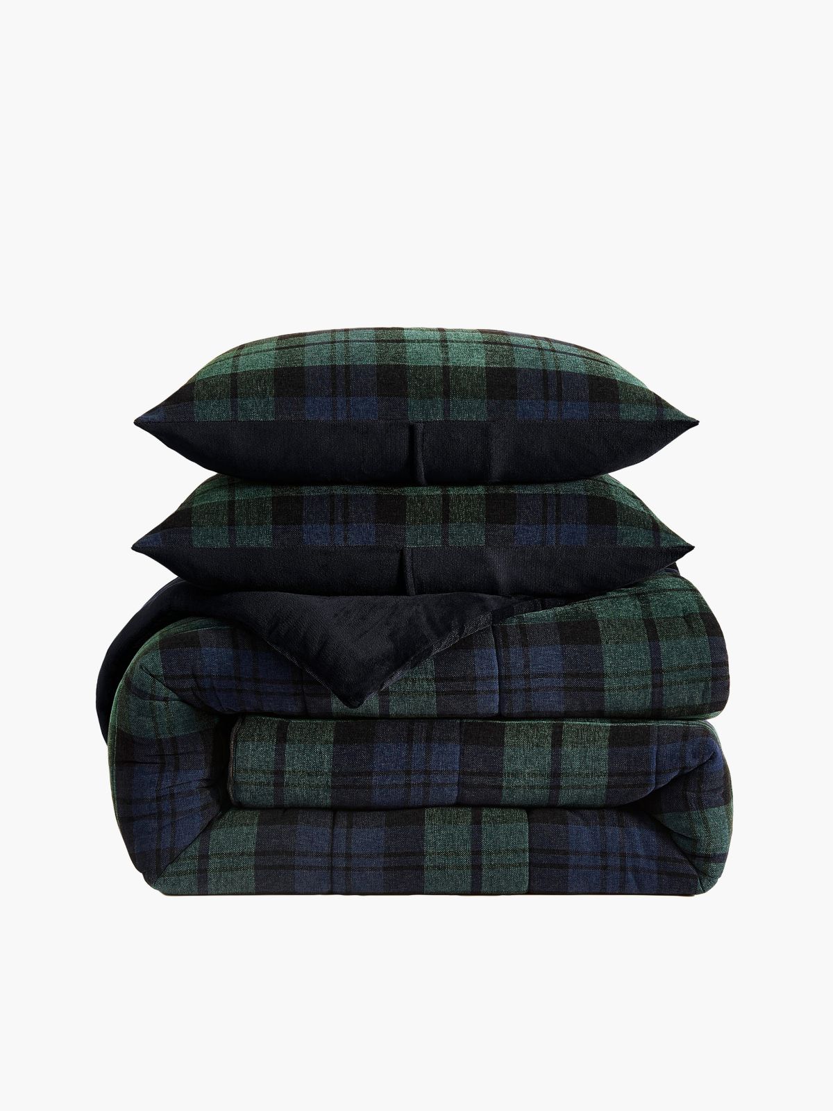Black Watch Chenille Bed-In-A-Bag Set — Core Navy