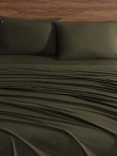 Dark Green Sheet Set — Olive Green 4