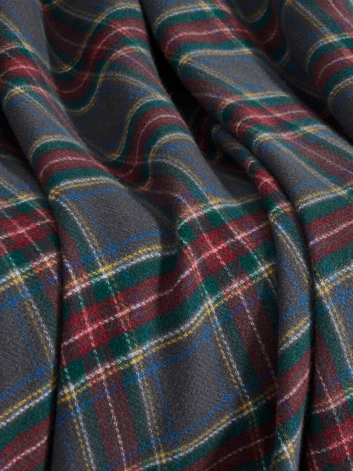Grey Tartan Blanket — Grey