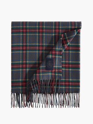 Grey Tartan Blanket, Grey