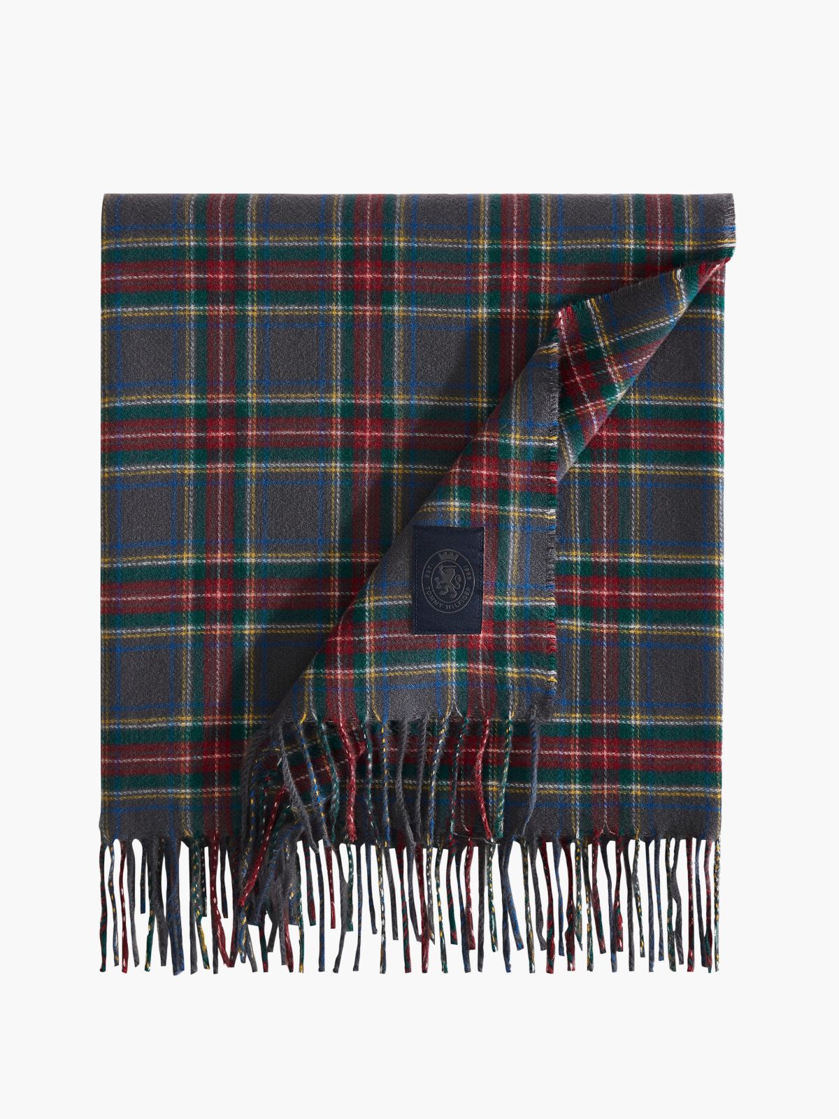 Grey Tartan Blanket — Grey