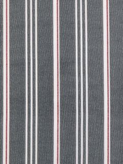 Grey Striped Sheet Set — Deep Blue / Classic Red 3