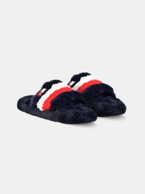 tommy hilfiger fluffy slippers