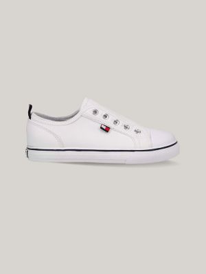 Kids' Laceless Sneaker, White