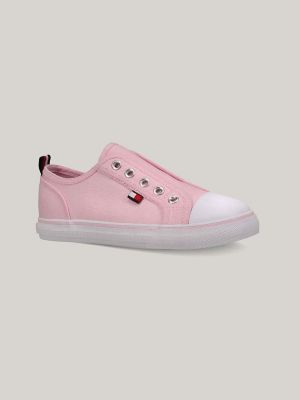 Детские кроссовки Tommy Hilfiger Laceless, цвет: Розовый — фото 5