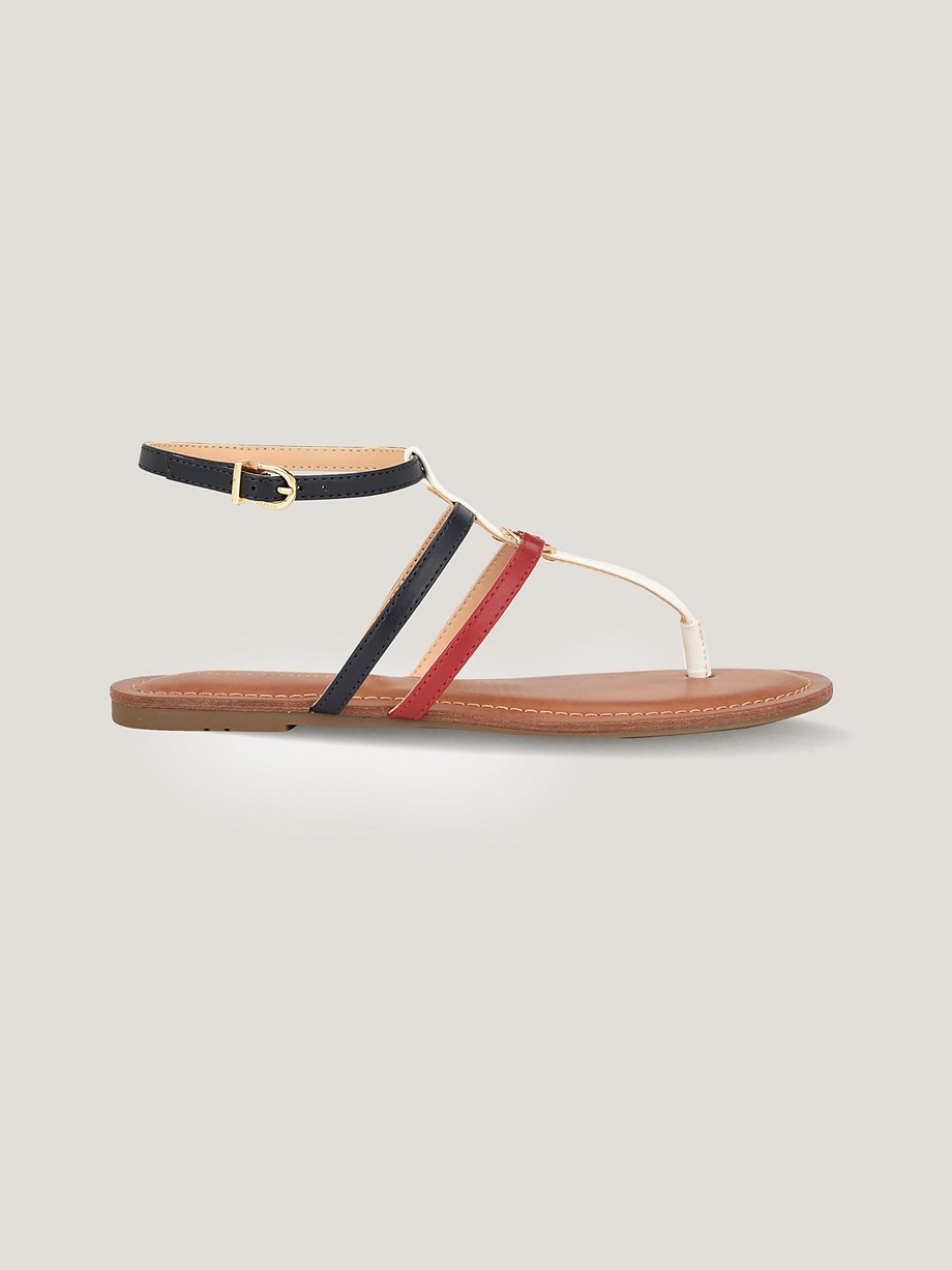 Signature Stripe Ankle Strap Sandal