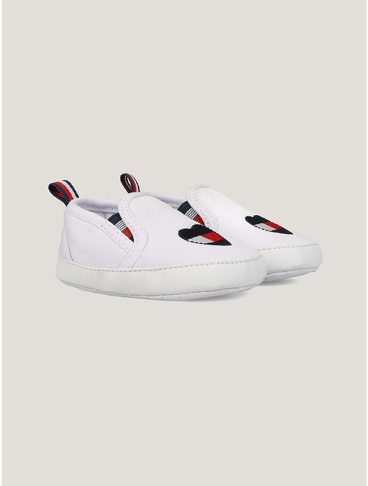 Tommy Hilfiger Girls' Babies' Heart Slip-On Sneaker - White - 1