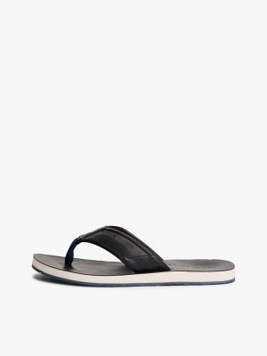 Мужские сандалии Tommy Hilfiger Classic Flip Flop, цвет: Чёрный — фото 7