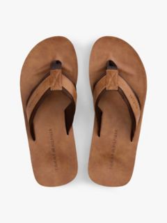 Pebbled Flip Flop — Medium Brown 3