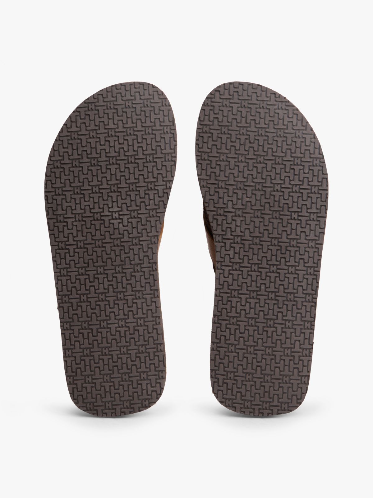Pebbled Flip Flop — Medium Brown