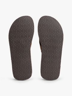 Pebbled Flip Flop — Medium Brown 5