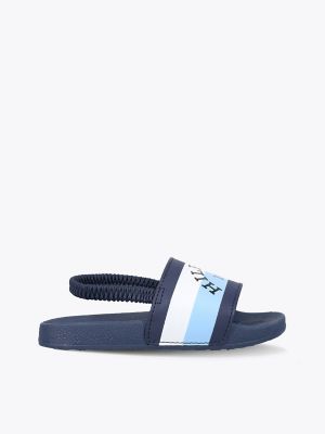 Kids' Slide Sandal, Breezy Blue / Navy