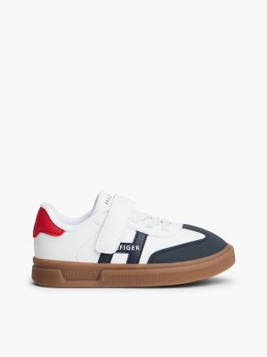 Kids' Colorblock H-Logo Toddler Sneaker, White Navy