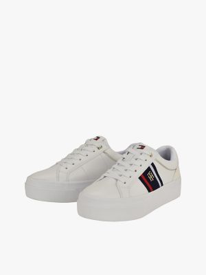 Женские кроссовки Tommy Hilfiger Banner Stripe Cupsole, цвет: Белый — фото 2